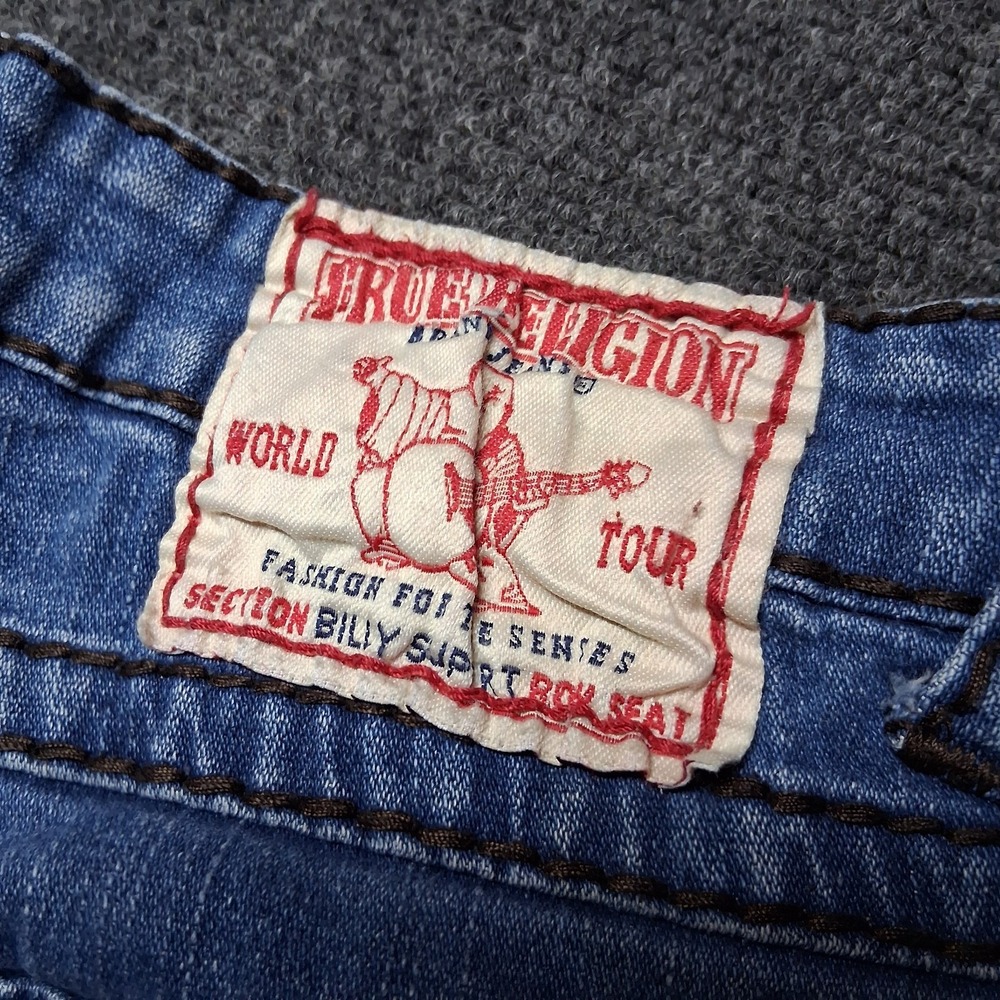 True Religion Jeans Billy Support Blue Womens Size 29 Straight Leg - Picture 5 of 15